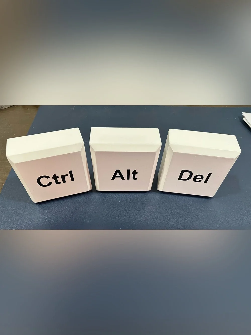 Unique Ctrl Alt Del Decorative Keycap Set - White - Picture 2 of 4